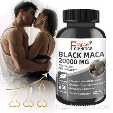 Shecome Black Maca Capsule 20000mg Pillole per l'ingrandimento del pene